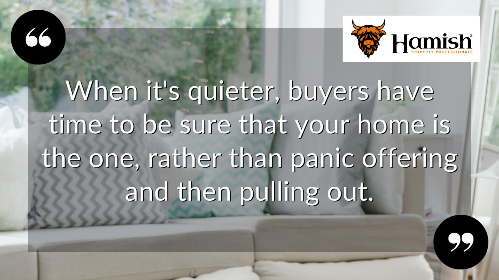 More Certainty From Buyers